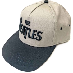 The Beatles - Drop T Logo Sand/Bl Snapback C