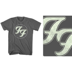 Foo Fighters - Unisex T-Shirt: Gold FF Logo (Medium)