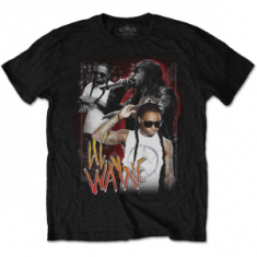 Lil Wayne - LIL WAYNE UNISEX T-SHIRT: 90S HOMAGE (S)