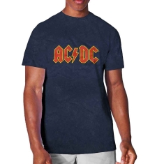 Ac/Dc - Logo Snow Wash Uni Navy