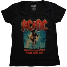 Ac/Dc - Blow Up Your Video Scoop Neck Lady Bl