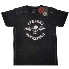 Avenged Sevenfold - Logo Snow Wash Uni Bl