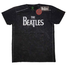 The Beatles - Drop T Logo Snow Wash Uni Bl