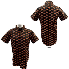 David Bowie - Logo Pattern Uni Bl Shirt: