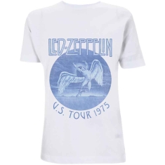 Led Zeppelin - Tour '75 Blue Wash Uni Wht