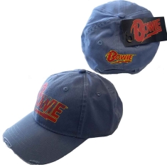 David Bowie - Flash Logo Denim Baseball C