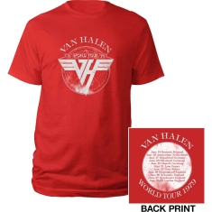 Van Halen - 1979 Tour Uni Red