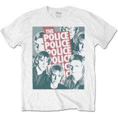 The Police - Halftone Faces Uni Wht