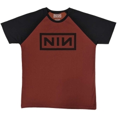 Nine Inch Nails - Classic Logo Uni Red/Bl Raglan: