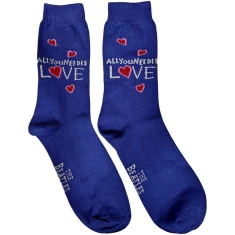 The Beatles - All You Need.. Uni Blue Socks (Eu 40-45)