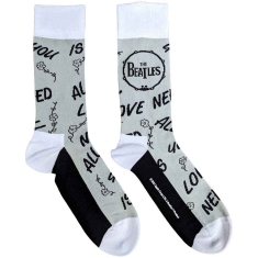 The Beatles - Aynil & Drum Uni Grey Socks (Eu 40-45)