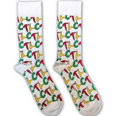 Tlc - Logo Repeat Uni Wht Socks (Eu 40-45)