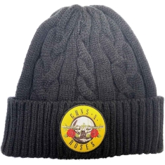 Guns N Roses - Circle Logo Bl Cable-Knit Bean