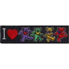 Grateful Dead - I Love Bears Woven Patch