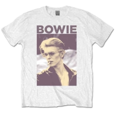 David Bowie - Smoking Uni Wht T-Shirt