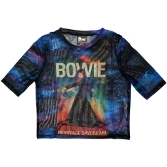 David Bowie - Moonage 11 Fade Lady Blue Mesh Crop:2Xs