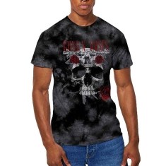 Guns N Roses - Flower Skull Uni Grey Dip-Dye