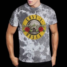 Guns N Roses - Classic Logo Uni Wht Dip-Dye    S