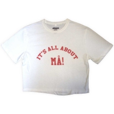 Maneskin - It's All About Ma! Lady Wht Crop Top: