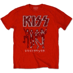 Kiss - Destroyer Sketch Uni Red