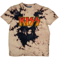 Kiss - Classic Logo Uni Bl/Tan Dip-Dye