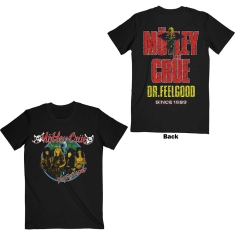 Mötley Crue - Dr Feelgood Circle Photo Black T-Shirt