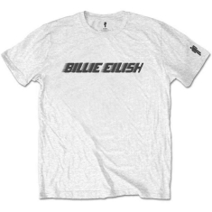 Billie Eilish - Black Racer Logo Boys Wht