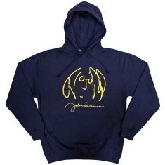 John Lennon - Self Portrait Uni Navy Hoodie