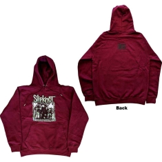 Slipknot - Barcode Photo Uni Maroon Hoodie