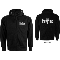 The Beatles - Drop T Logo B-Print Uni Bl Zip Hoodie