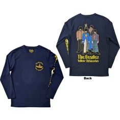 The Beatles - Yellow Sub Band Navy Longsleeve