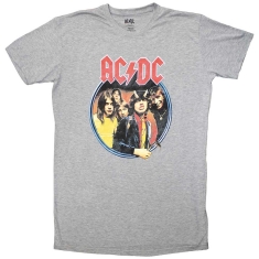 Ac/Dc - Highway To Hell Circle Lady Grey T-Shirt