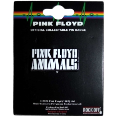 Pink Floyd - Animals Mono Text Logo Pin Badge