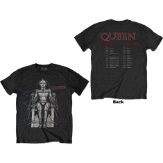 Queen - European Tour 1984 Uni Bl T-Shirt