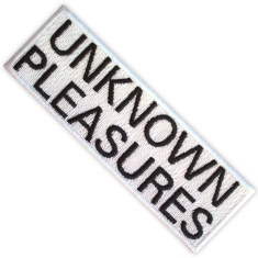 Joy Division - Unknown Pleasures Text Woven Patch