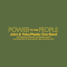 John & Yoko  The Plastic Ono Band  Elephant’S Memory - Power To The People – Live At The One To One Concert  New York City  1972 (Yellow Colour Vinyl)(Rsd2